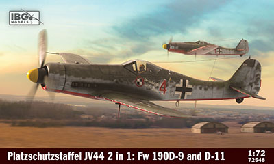 1/72 独・フォッケウルフFw190D-9 &D-11ドーラ2機セットJV44飛行中隊