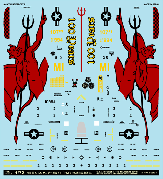 1/72 米空軍 A-10C サンダーボルトII 「107FS 100周年記念塗装」 [A