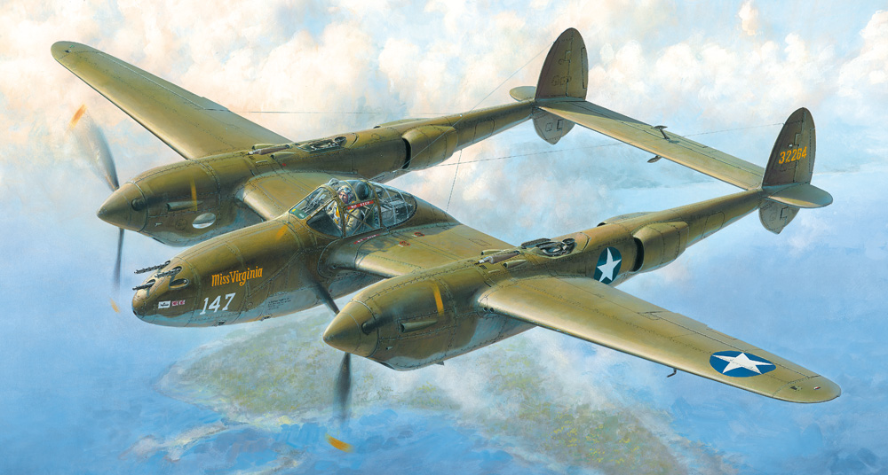 1/48 アメリカ軍戦闘機 ロッキード P-38 F/G ライトニング [61120
