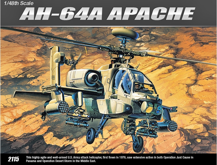 1/48 AH-64A アパッチ - ウインドウを閉じる