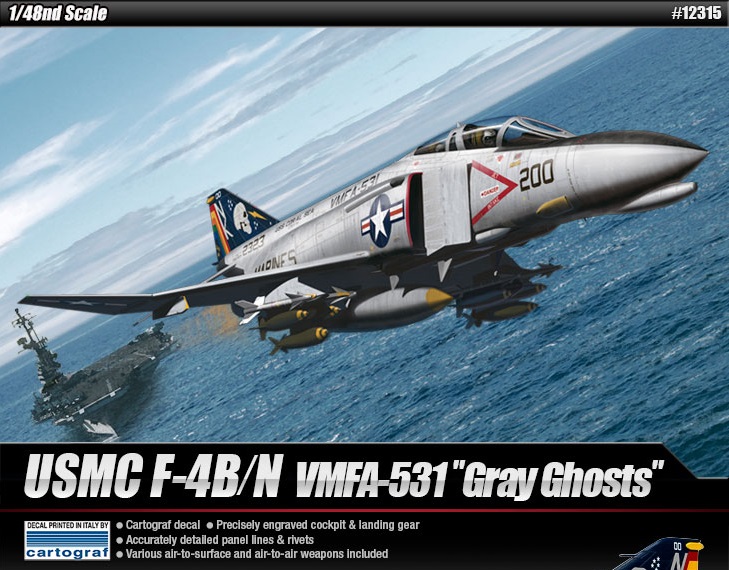 1/48 F-4B/N ファンントムⅡ"VMFA-531 グレイゴースト" - ウインドウを閉じる