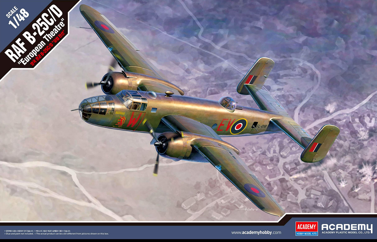 1/48 B-25C/D "イギリス空軍 欧州戦線" - ウインドウを閉じる