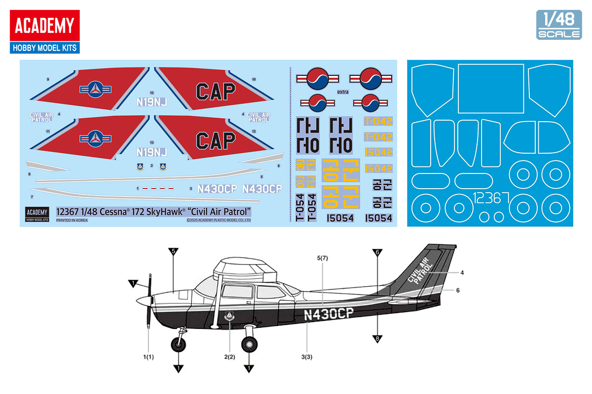 【予約する】　1/48 セスナ 172 スカイホーク "CAP 民間航空パトロール"