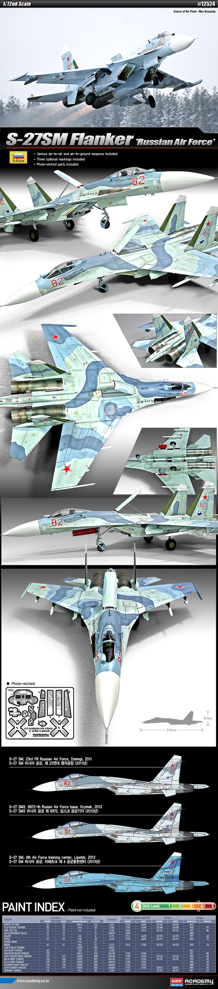 1/72 Su-27SM フランカーB