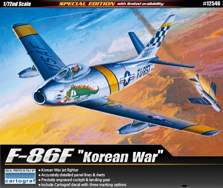 1/72 F-86F セイバー "朝鮮戦争" - ウインドウを閉じる