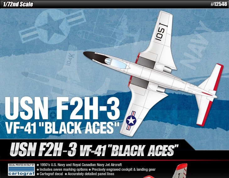 1/72 F2H-3 バンシー "VF-41 ブラックエイセス"