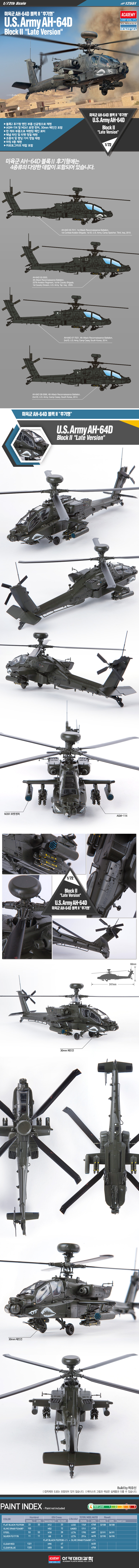 1/72 AH-64D アパッチ ブロック2 後期型