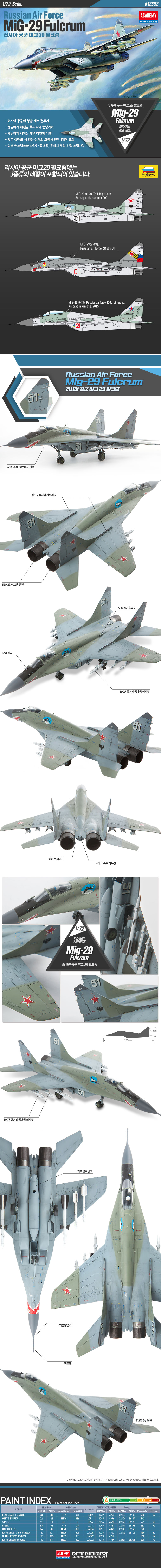 1/72 ロシア空軍 MiG-29 ファルクラム