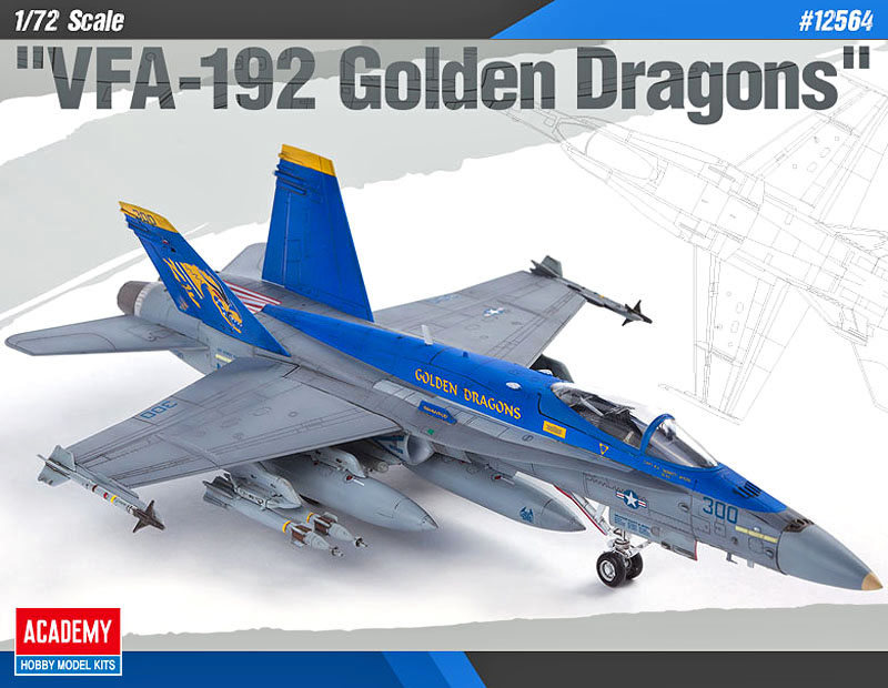 1/72 F/A-18C "VFA-192 ゴールデン・ドラゴン" - ウインドウを閉じる