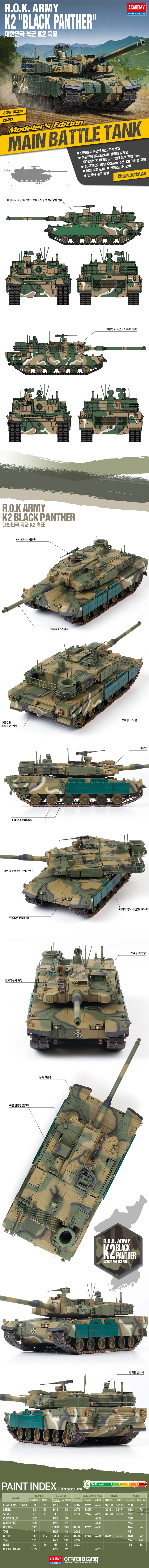 1/35 K2戦車 "ブラックパンサー"