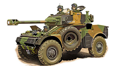 1/72　仏・AML-90偵察装輪装甲車