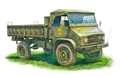 【予約する】　1/72　独・ウニモグS404カーゴトラック・ソフトトップキャブ