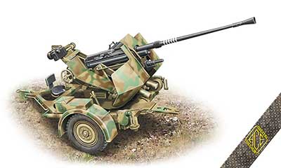 1/72　独・3.7cmFlak36対空機関砲＆Sd.Ah.52トレーラー