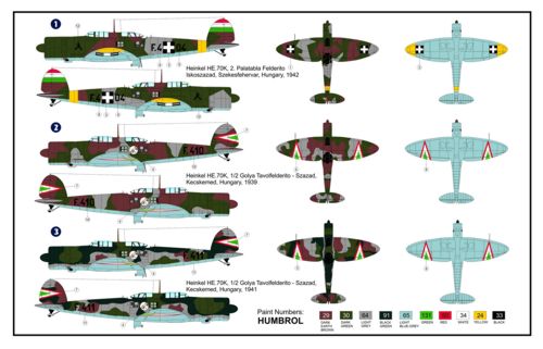 1/48　ハインケル He.70K ＜ハンガリー空軍＞ - ウインドウを閉じる