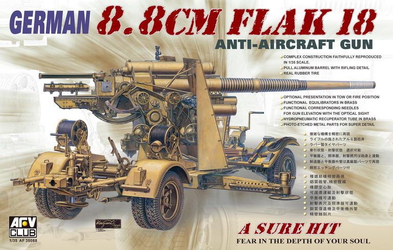 1/35　8.8cm対空砲 Flak18