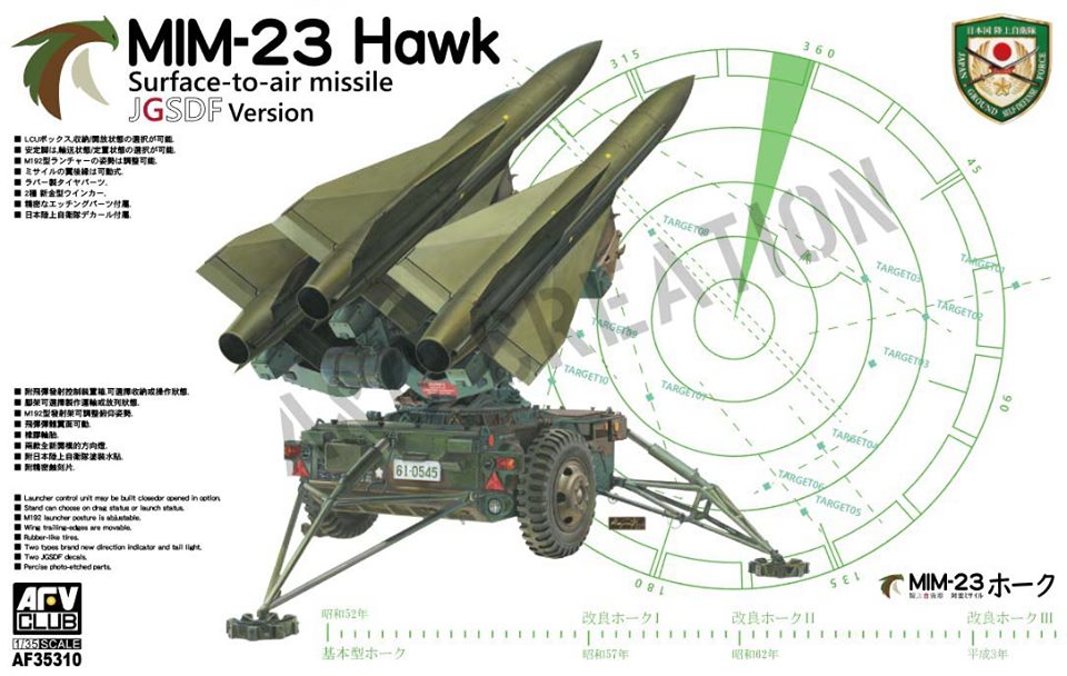 1/35　陸上自衛隊 MIM-23 ホークミサイル