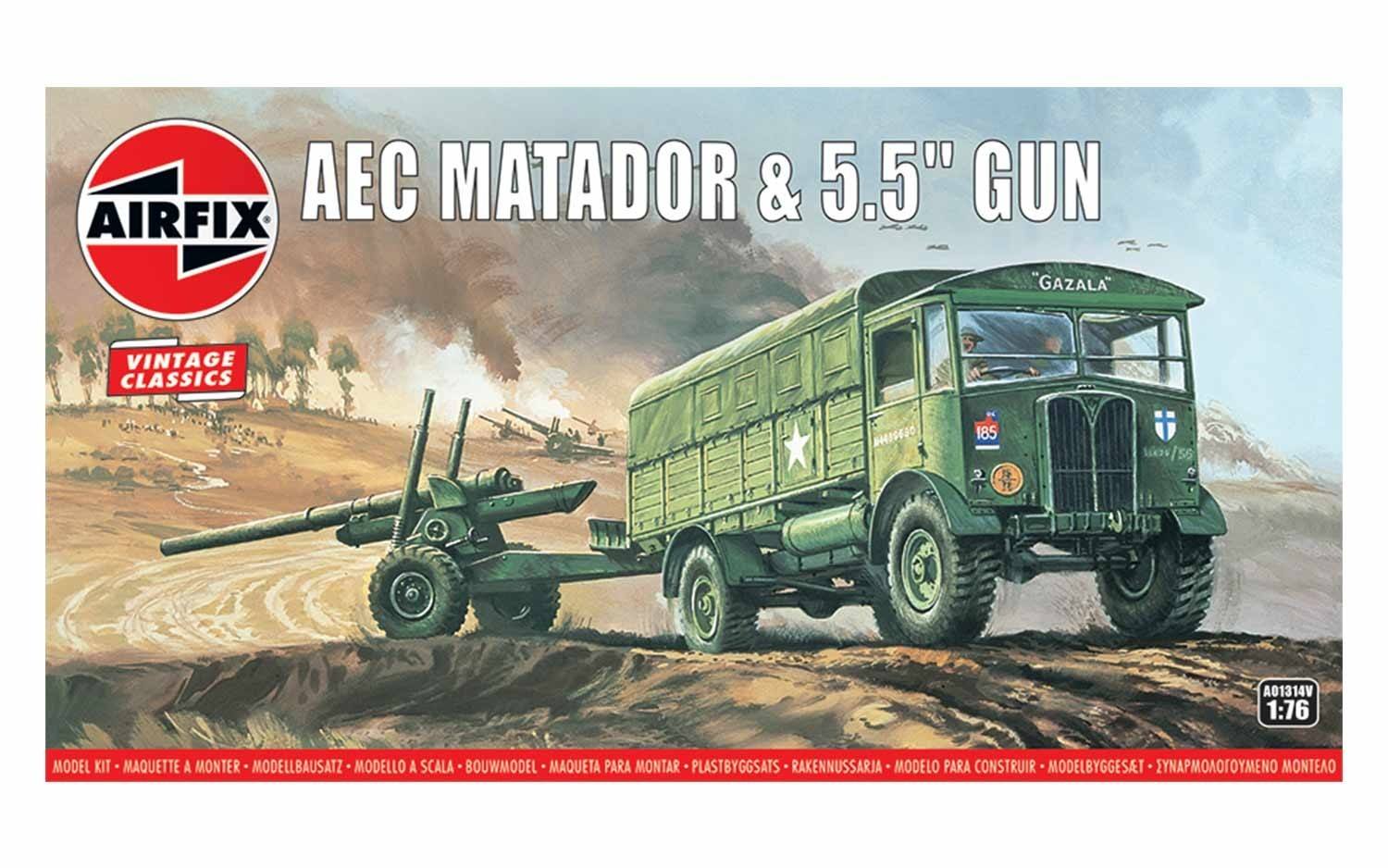 1/76 AEC マタドール&5.5インチ砲