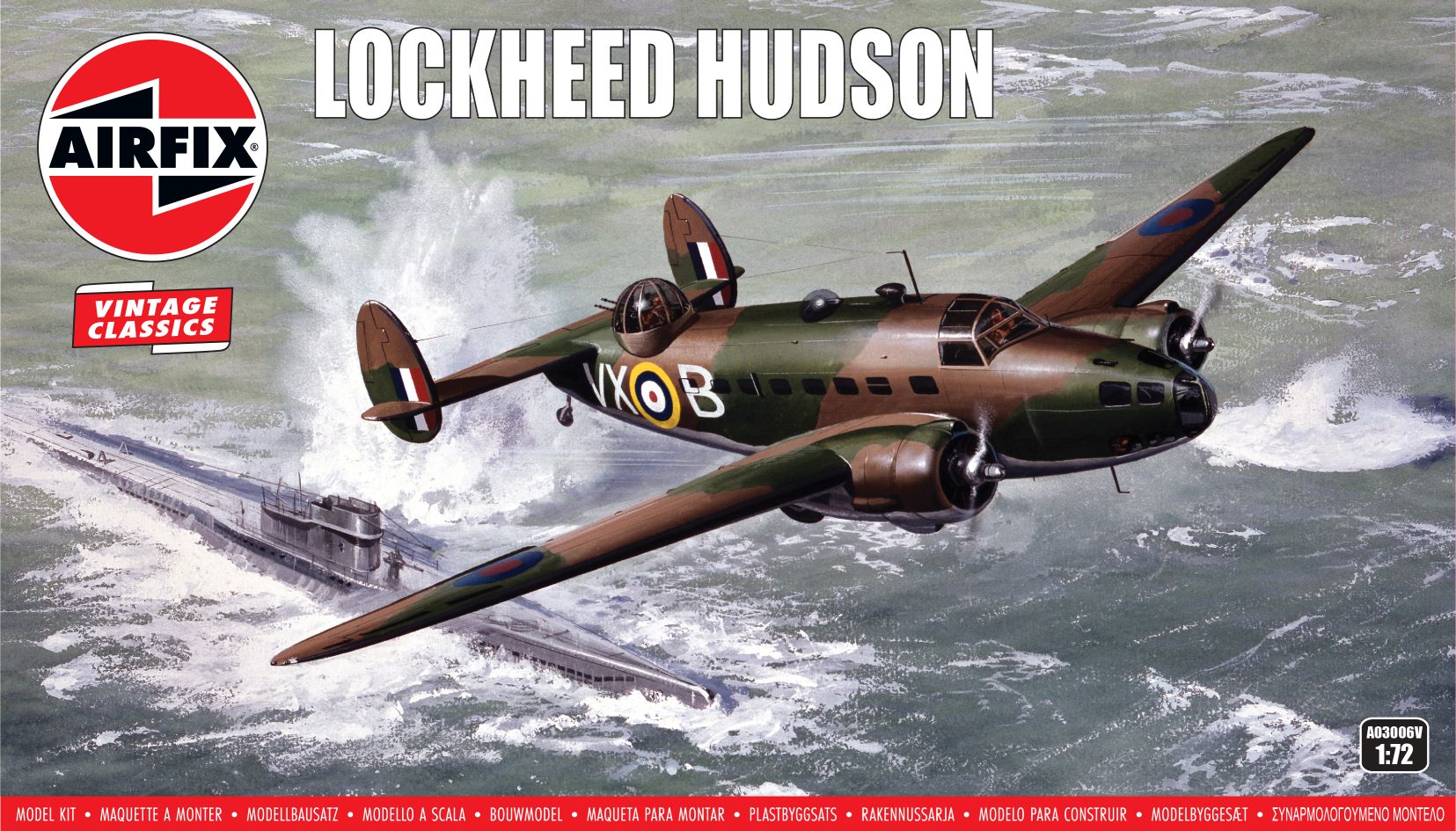 【予約する】　1/72　ロッキード ハドソン 爆撃機