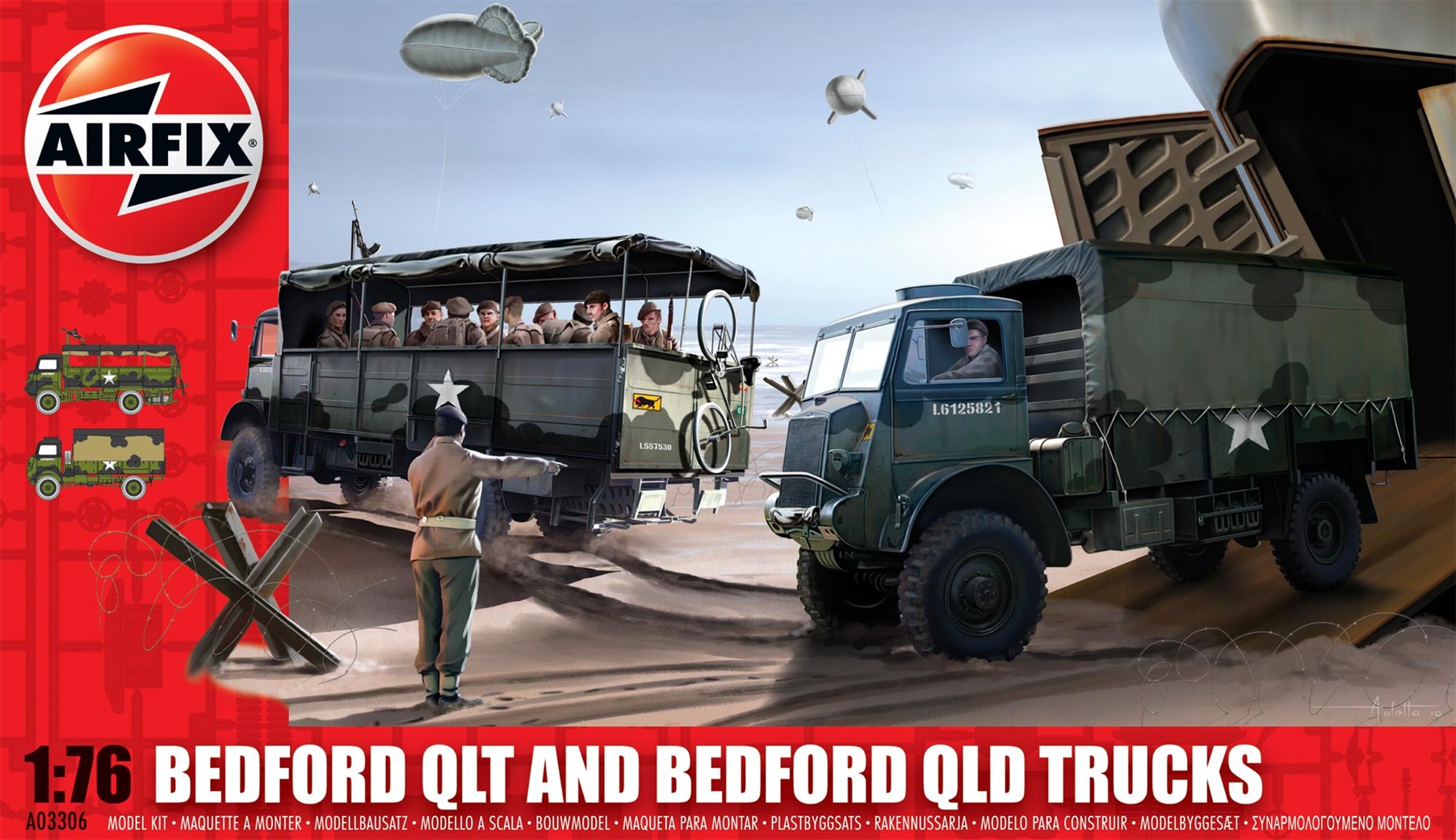 1/76　ベッドフォード QLT 軍用トラック
