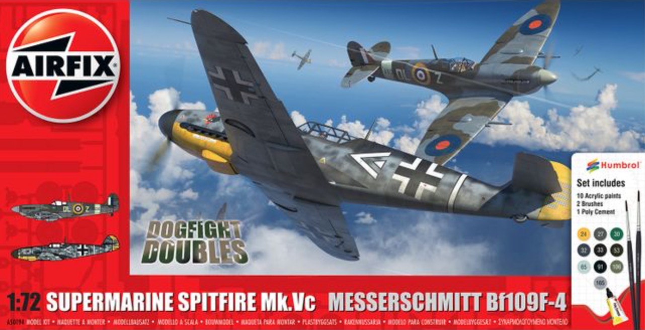1/72　スピットファイア Mk.Vc vs メッサーシュミット Bf109F-4 コンボスターターセット