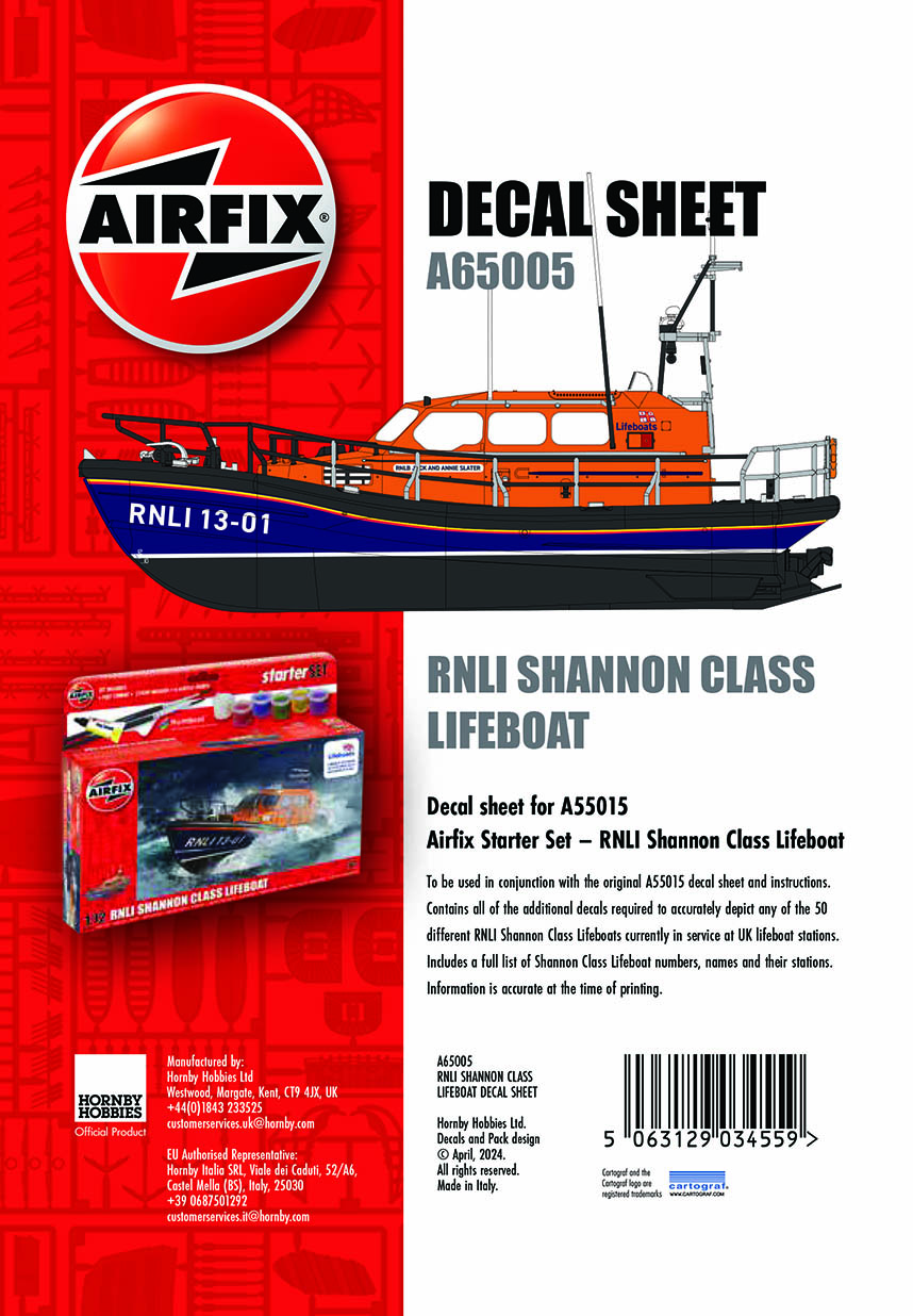 1/72　英国王立国家救命船協会 救命艇用デカールセット