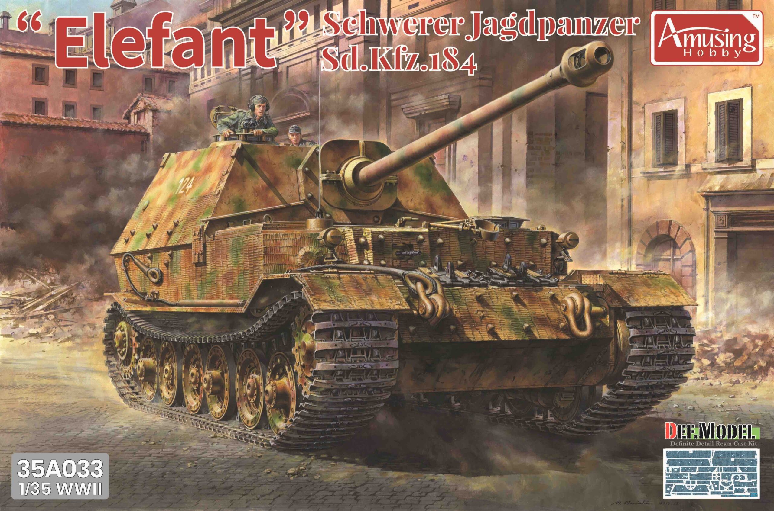 1/35 ドイツ 重駆逐戦車 エレファント (フルインテリア) - ウインドウを閉じる