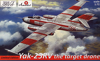 1/72　ヤコブレフYak-25RV-II標的機ｽﾍﾟｼｬﾙﾃﾞｶｰﾙ限定版 - ウインドウを閉じる