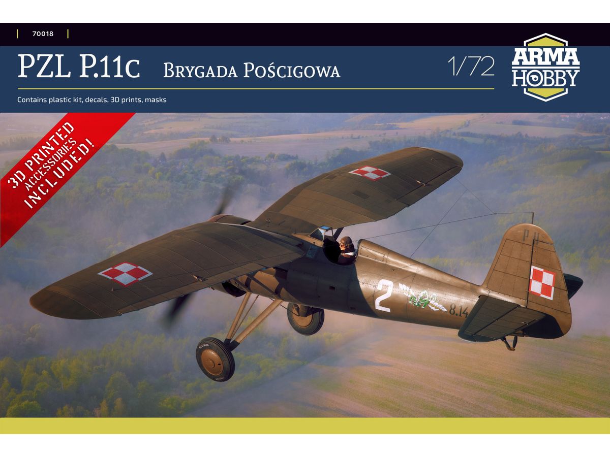 【予約する】　1/72 PZL P.11c "戦闘機旅団"