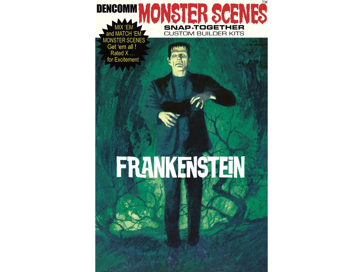 1/13 デンコム モンスターシーン：フランケンシュタイン "グロー・イン・ザ・ダーク"