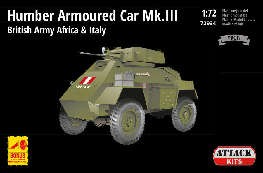 1/72 ハンバー Mk.Ⅲ 装甲車 ｢地中海戦域｣ - ウインドウを閉じる