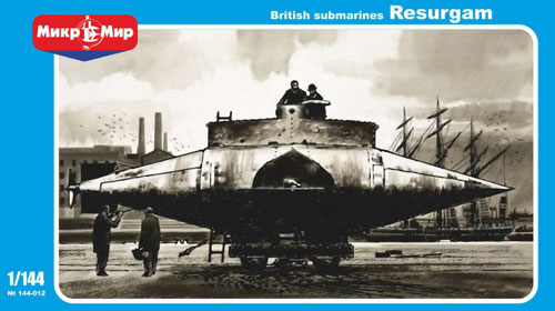 1/144　英・リサーガム潜水艦19世紀 (MicroMirブランドMM144012) - ウインドウを閉じる