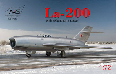 1/72　露・ラボーチキンLa-200直列双発ジェット機 - ウインドウを閉じる