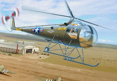 1/32　米・ブラントリB-2単発小型ヘリコプター1958(AMPブランド) - ウインドウを閉じる
