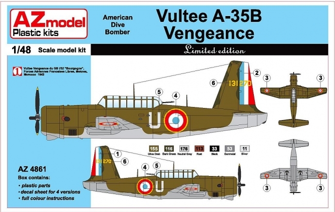 1/48　ヴァルティ A-35B ヴェンジャンス France,2x USAF LIMIT - ウインドウを閉じる