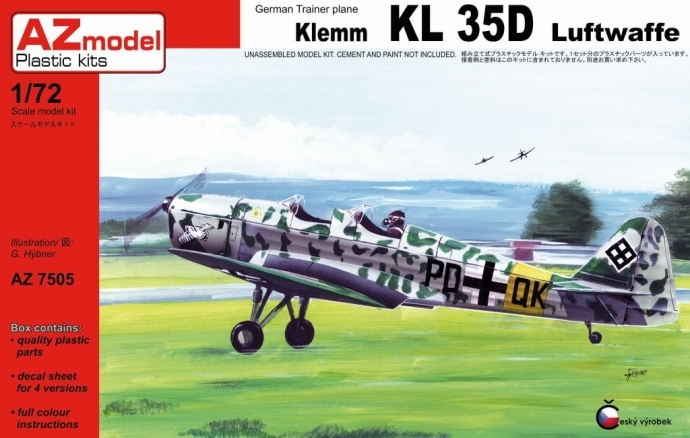 1/72　クレム Klemm Kl 35D Luftwaffe - ウインドウを閉じる