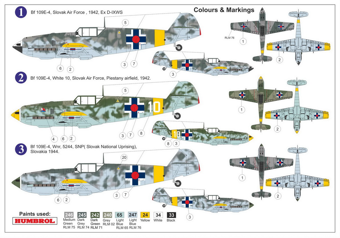 1/72 Bf109E-4 ｢スロバキア｣ - ウインドウを閉じる