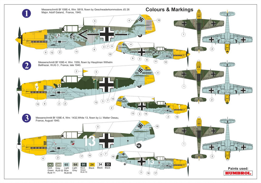 1/72 Bf109E-4 ｢イギリス海峡上空エース｣ - ウインドウを閉じる
