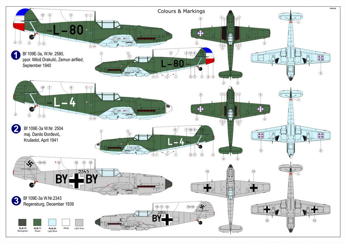 1/72 Bf109E-3 ｢ユーゴスラビア｣ - ウインドウを閉じる