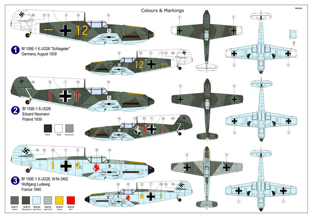 1/72 Bf109E-1 "JG.26" - ウインドウを閉じる