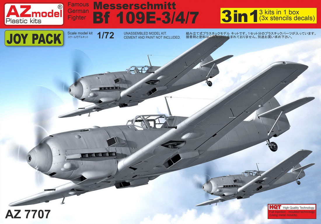 1/72 Bf109E-3/4/7 ｢ジョイパック｣ (3キット入り)