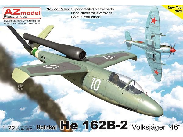 1/72 He162B-2 "フォルクスイェーガー 1946年" - ウインドウを閉じる