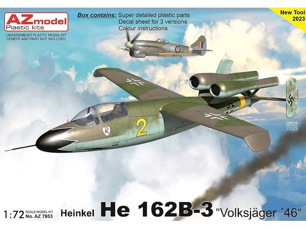 1/72 He162B-3 "フォルクスイェーガー 1946年" - ウインドウを閉じる