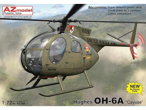 1/72 ヒューズ OH-6A "カイユース" - ウインドウを閉じる