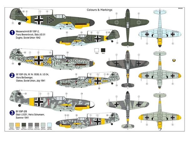 1/72 Bf109F-2/B w/ETC 50 爆弾架