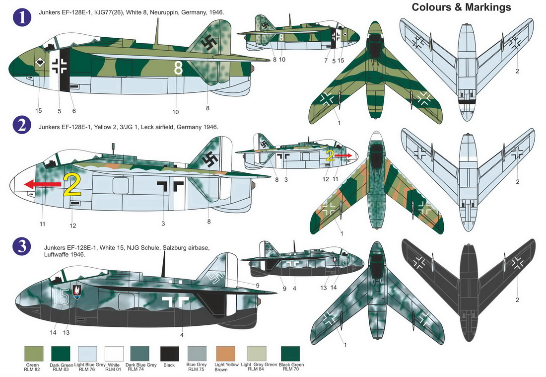 【予約する】　1/72 ユンカース EF128E-1 "ヨーロッパ上空"