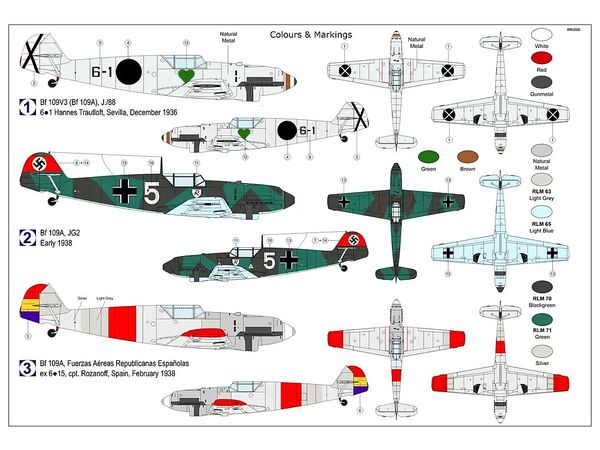 1/72 Bf109A "アントン"ファーストブラッド