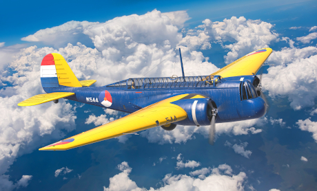 【予約する】　1/72 マーティン 166 爆撃機 オランダ領東インド陸軍航空隊