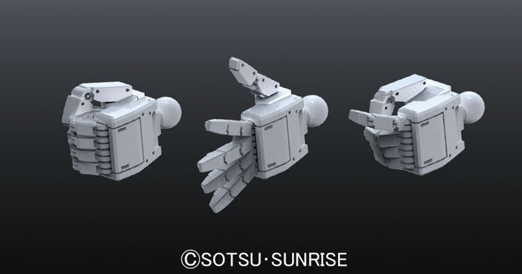 ビルダーズパーツHD-22 1/144 MSハンド03（連邦系・Sサイズ）