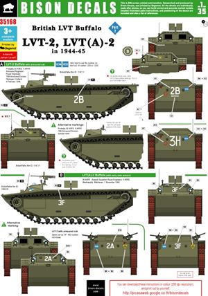 1/35　英 LVT-2､LVT(A)-2 バッファロー 1944-45 デカールセット (Part2)