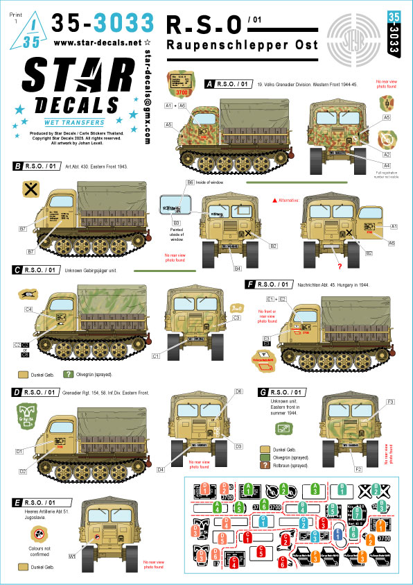 1/35 WWII ドイツ RSO/01 シュタイヤー東部戦線用履帯式牽引車
